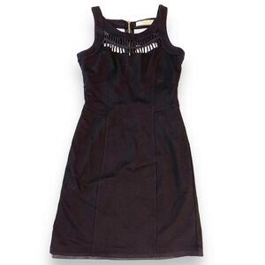 Cluny Stretch Sleeveless Lined Alluring Silk Blend Dress Women's Black 2